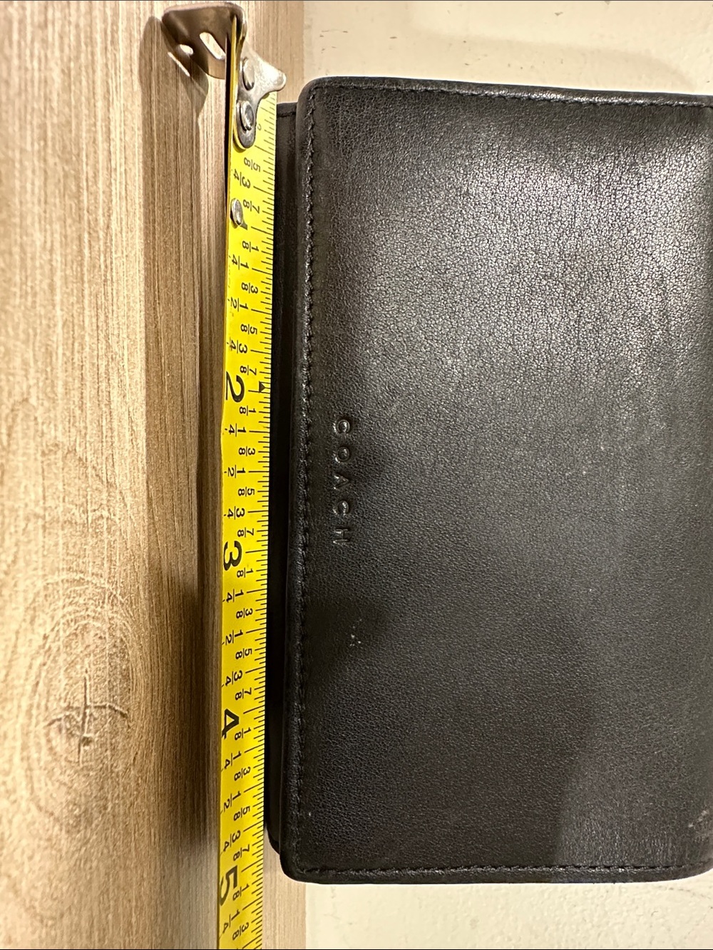Coach Black Men’s Leather Zip Wallet